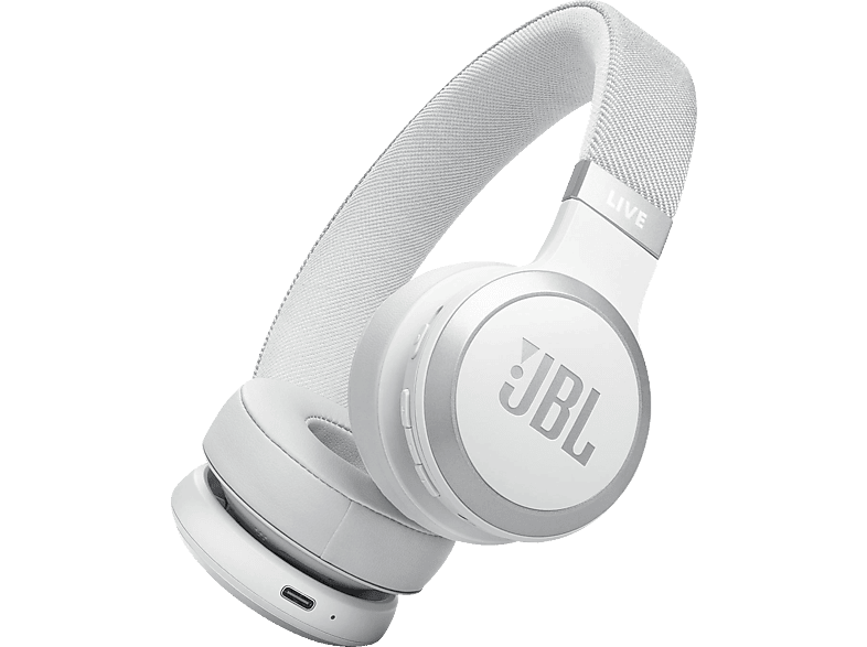 JBL Live 670NC, On-ear Kopfhörer Weiß von JBL