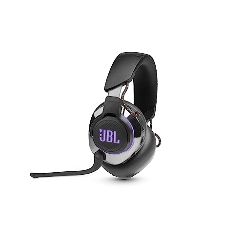 JBL Quantum 810 Over-Ear Gaming Kopfhörer – Wireless Bluetooth Headset mit Active Noise Cancelling und hochklappbarem Boom Mic – QuantumSurround Sound – Schwarz (Generalüberholt) von JBL