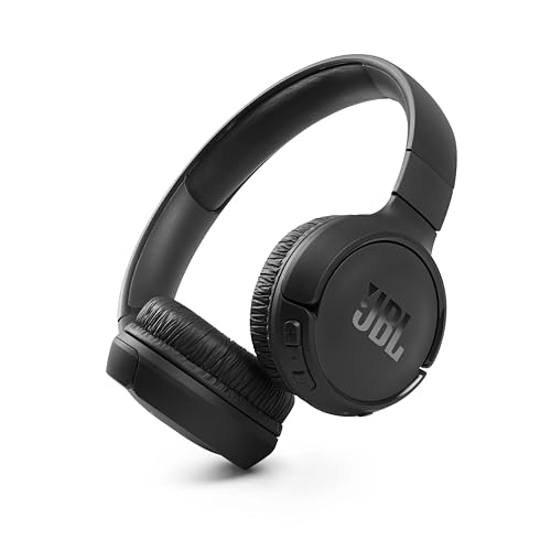 JBL Tune 510 BT – Bluetooth On-Ear Kopfhörer in Schwarz – Faltbare Headphones mit Freisprechfunktion – Kompatibel mit Sprachassistenten – Lange Laufzeit von bis zu 40 Stunden von JBL