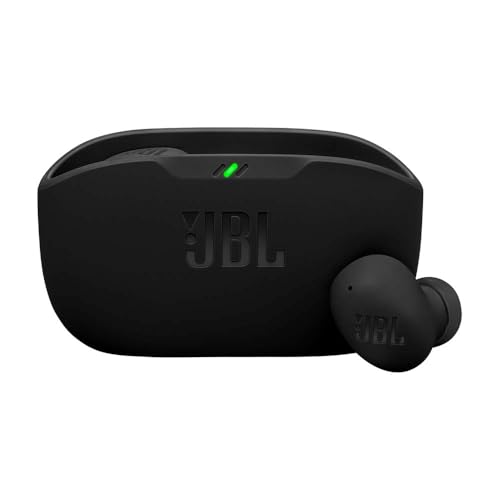 JBL Wave Buds 2, Kabellose Bluetooth-In-Ear-Kopfhörer mit Noise-Cancelling, 40 h Wiedergabe, Pure Bass Sound, Smart-Ambient-Technologie, IP54 Wasser- und staubdicht, Multipoint-Verbindung, Schwarz von JBL