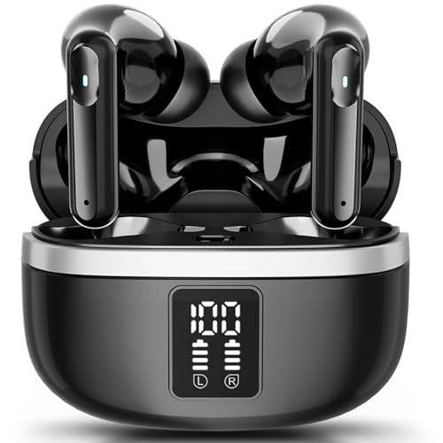 JBMI Kopfhörer Kabellos Bluetooth 5.3, In Ear mit 4 ENC Mikrofon Bluetooth Kopfhörer, 60 Std Stereo Kabellose Kopfhörer Noise Cancelling Earbuds, USB-C, IP7 Wasserdicht Ohrhörer JBMI Kopfhörer Kabellos Bluetooth 5.3, In Ear mit 4 ENC Mikrofon Bluetooth Kopfhörer, 60 Std Stereo Kabellose Kopfhörer Noise Cancelling Earbuds, USB-C, IP7 Wasserdicht Ohrhörer von JBMI