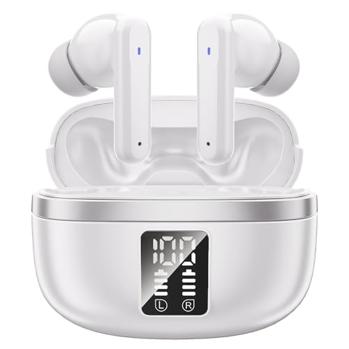 JBMI Kopfhörer Kabellos Bluetooth 5.3, In Ear mit 4 ENC Mikrofon Bluetooth Kopfhörer, 60 Std Stereo Kabellose Kopfhörer Noise Cancelling Earbuds, USB-C, IP7 Wasserdicht Ohrhörer JBMI Kopfhörer Kabellos Bluetooth 5.3, In Ear mit 4 ENC Mikrofon Bluetooth Kopfhörer, 60 Std Stereo Kabellose Kopfhörer Noise Cancelling Earbuds, USB-C, IP7 Wasserdicht Ohrhörer von JBMI