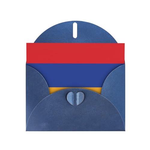 JBYJBX Grußkarten mit Flagge von Armenien, mit Umschlägen, Geburtstag, Dankeschön, Hochzeitstag von JBYJBX
