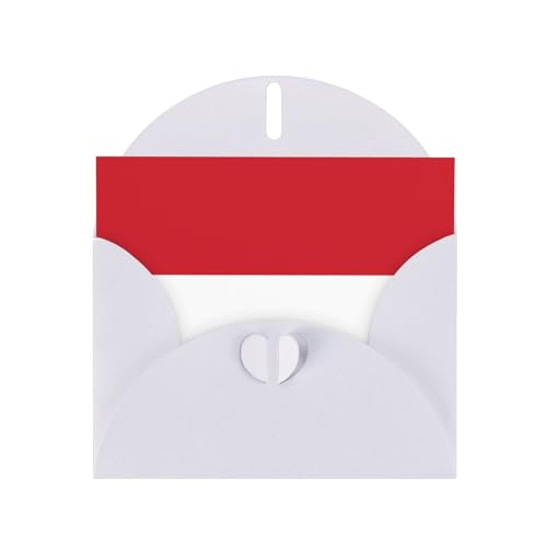 JBYJBX Grußkarten mit Flagge von Monaco, mit Umschlägen, Geburtstag, Dankeschön, Hochzeitstag von JBYJBX