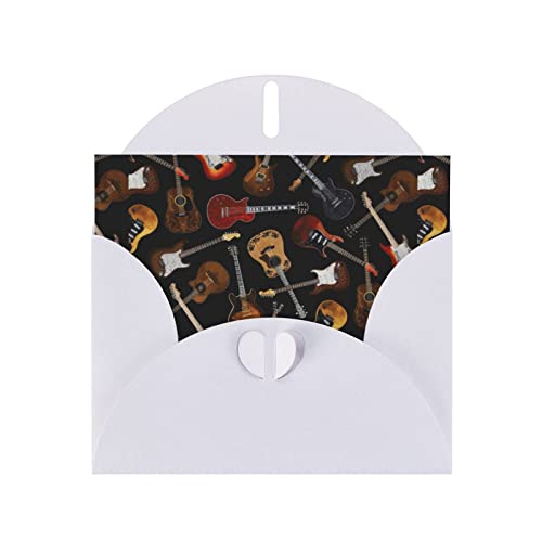 JBYJBX Grußkarten mit Gitarren-Aufdruck, halbgefaltet, 10,2 x 15,2 cm, verschiedene Designs für Geburtstag, Hochzeit von JBYJBX