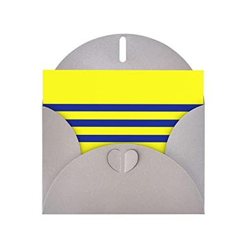 JBYJBX Grußkarten mit gelben und blauen Streifen, halbgefaltet, 10,2 x 15,2 cm, verschiedene Designs für Geburtstag, Hochzeit von JBYJBX