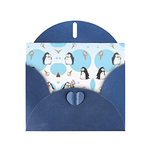 JBYJBX Grußkarten mit niedlichem Pinguin-Druck, halbgefaltet, 10,2 x 15,2 cm, verschiedene Designs für Geburtstag, Hochzeit von JBYJBX