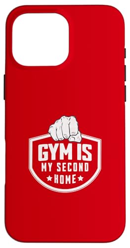 Hülle für iPhone 16 Pro Max Fitnessstudio ist mein zweites Zuhause. Fitness Motivation von JC T-Shirts