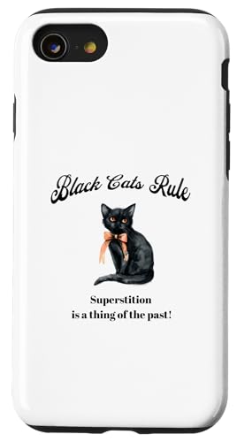 Hülle für iPhone SE (2020) / 7 / 8 Black Cats Rule Superstition gehört der Vergangenheit an! von JC T-Shirts