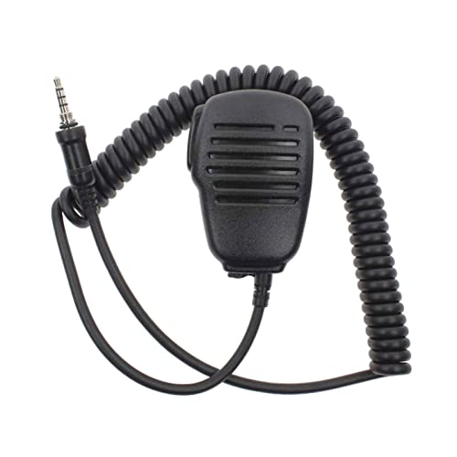 JCVHVOPOK Mikrofon-Handheld-Schulter-Lautsprecher-Mikrofon VX-6R VX-7E VX-7R VX-120 VX-170 Walkie Talkie Fit for Yaesu Fit for Scheitelpunkt Walkie-Talkie-Mikrofon von JCVHVOPOK