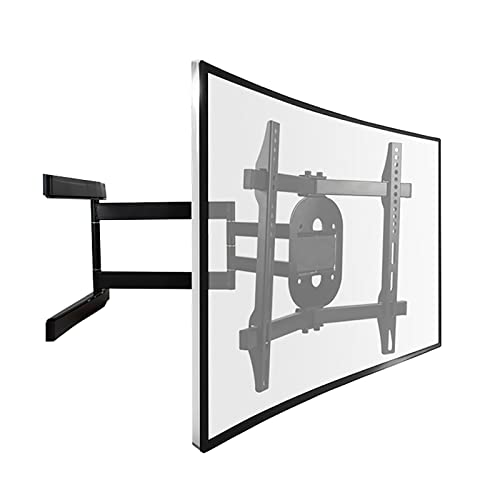 TV-Ständer TV-Wandhalterung TV-Halterung verstellbare TV-Wandhalterung passend für die meisten gebogenen LCD-Fernseher mit 32 bis 65 Zoll und Einer, von JDSHFEN