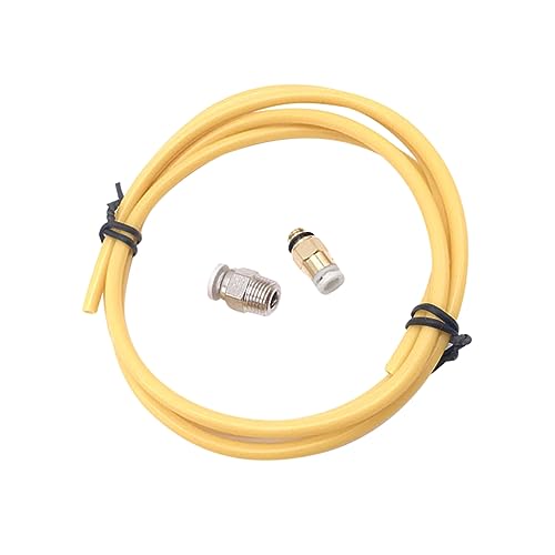 JECOMPRIS 3d drucker teile ptfe tube yellow gelbe Extruder Zubehör Hochwertiges Zubehör Bausätze Verdrahtung Düsen Verbinder Röhren PTFE-Schlauch Hot-End-Extrusions-Schnellkupplung von JECOMPRIS