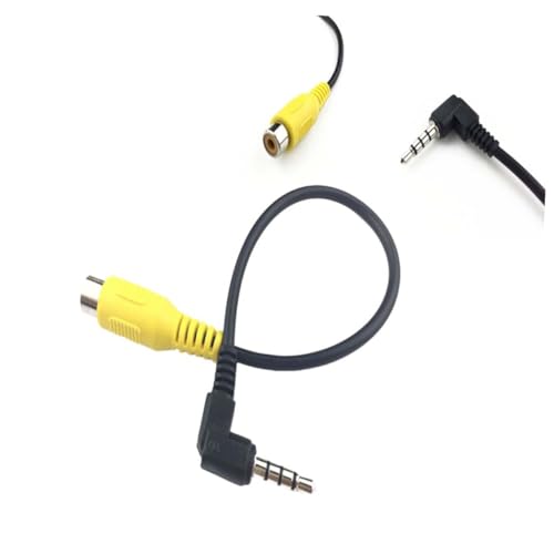 JECOMPRIS Auto-GPS-Konverterkabel Kamerakabel Konverterkabel für Auto Rückfahrkamera für Auto AV-Kabel Autokamera Power Cable Auto ruckfahrenkamera Auto-DVR-Kabel Kabel für Auto-DVR Black von JECOMPRIS