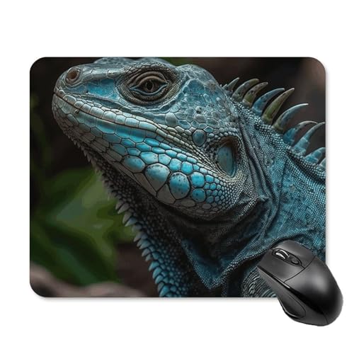 Quadratisches Mauspad, tropische Tiere, Mauspad mit rutschfester Gummiunterseite, leicht gleitend, personalisiertes Tastatur-Pad, Gaming-Mauspad, Schreibtisch-Schutzmatte für Laptop, Büro, Zuhause, 20 von JEKYQ