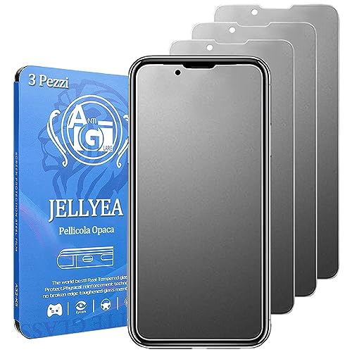 JELLYEA Matte Schutzfolie für iPhone 13 / iPhone 13 Pro [3 Stück] gehärtetes Glas, matt, entspiegelt, Anti-Fingerabdruck, 9H, matt, Bildschirmschutz für iPhone 13 Pro/13,6,1 Zoll von JELLYEA