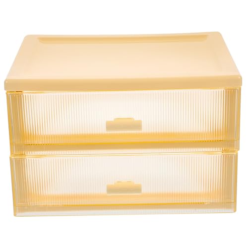 Aufbewahrungsschublade office organizer büro organizer makyaj düzenleyici kutusu cosmetic storage box Schubladen- praktischer Desktop-Organizer pp Yellow JEWEDECO von JEWEDECO