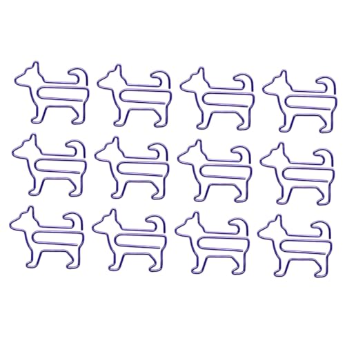 JEWEDECO 12pcs Metall Lesezeichen Clips Cartoon Tierformpapier Clips Stationery Supplies von JEWEDECO