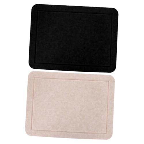 JEWEDECO 2 Stück Selbstklebende Filz Pinnwand Haushalt Memo Board Für Notizen Bilder Und Erinnerungen Ideal Für Büro Und Zuhause Schlichtes Design von JEWEDECO