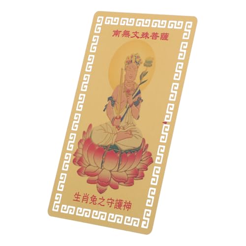 JEWEDECO Tierkreiskarten chinesische Amulettkarte chinesische feng shui amulettkarte die chinesen chinese zodiac chinesische frühlingsverzierung Sternzeichenkarte aus Metall Legierung von JEWEDECO