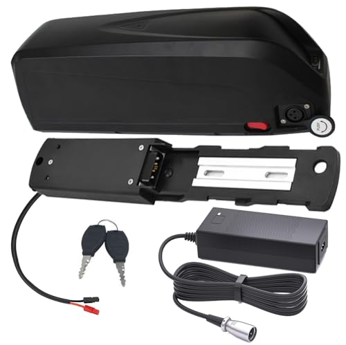 JHKJ 36-V-Lithiumbatterie 48 V 15 Ah 17,4 Ah 21 Ah E-Bike-Batterie 36 V 20 Ah 23,2 Ah 28 Ah Elektrofahrradbatterie mit Ladegerät + 6-poligem Anschluss für Motor unter 1100 W,Anderson 36v28ah von JHKJ