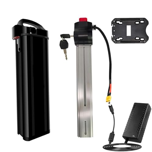 JHKJ Ebike-Akku 8AH 10AH Elektrofahrradakku 52V 15AH 20AH Lithium-Ionen-Akku für 350W-1400W Motorkits 48V 52V E-Bike-Akku mit Ladegerät,Xt60 52v15ah von JHKJ