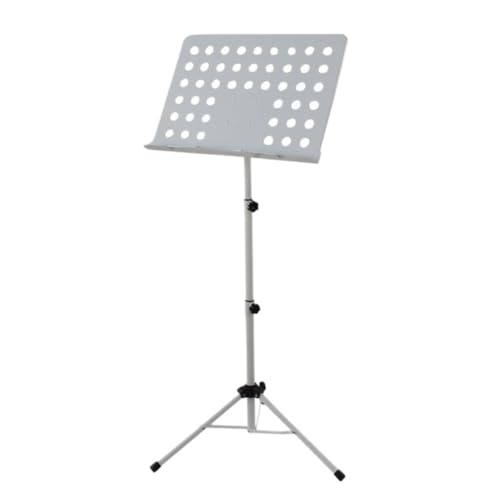 Notenpult Gitarren-Notenständer, Faltbar, For Anheben, Fettgedruckt, Violinen-Notenständer, Gitarren-Notenständer, Erhu Guzheng, Ständer For Klavier Holz Notenständer(White) von JHMYOB