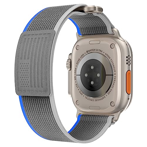 Uhrenarmband Nylon Trail Loop für Apple Watch Ultra 2 SE 2 Band 49mm 45mm 44mm 42mm Soft Sport Ersatzarmband Velcro Armband für iWatch Series 9 8 7 6 5 4 3 von JHTSOLE