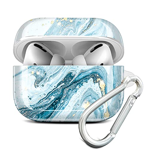 JIAXIUFEN Kompatibel mit AirPods Pro Hülle Stoßfeste Silikon Kopfhörer Taschen Case Schutzhülle Zubehör mit Karabiner Kompatibel mit AirPod Pro, Blau JIAXIUFEN Kompatibel mit AirPods Pro Hülle Stoßfeste Silikon Kopfhörer Taschen Case Schutzhülle Zubehör mit Karabiner Kompatibel mit AirPod Pro, Blau von JIAXIUFEN