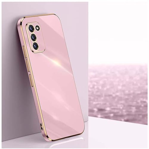 JIEZUIMEI Hülle für Samsung Galaxy S20 Handyhülle Original, Weiches TPU Silikon Galvanisierte Kameraschutz Hülle Weich TPU Silikon Schutzhülle Stoßfest Case Cover Violett von JIEZUIMEI