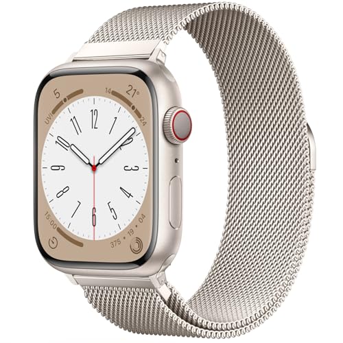 JJii Sung Original Milanese Armband Kompatibel mit Apple Watch Armband 38mm 40mm 41mm 42mm 44mm 45mm 46mm 49mm, Ersatzband für iwatch Ultra/Ultra 2, SE, Series 10 9 8 7 6 5 4 3 2 1 von JJii Sung