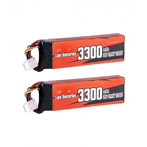 3S 3300mAh 11.1V 100C 130C Lipo Akku Kompatibel Mit XT60 Plug Rcing Flugzeug Quadcopter Helikopter Drohne FPV Boot 2packs 3S 3300mAh 11.1V 100C 130C Lipo Akku Kompatibel Mit XT60 Plug Rcing Flugzeug Quadcopter Helikopter Drohne FPV Boot 2packs von JKDND