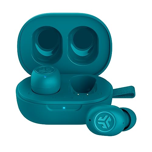 JLab JBuds Mini In Ear Kopfhörer kabellos Bluetooth, True Wireless Kopfhörer, 20+ Std Headphones, kabellose Ohrhörer, Earbuds mit Mikrofon, Ladebox, Dual Connect, EQ3 Sound, Aqua Teal von JLab