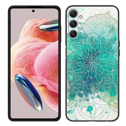 JMTALL Hülle für Samsung Galaxy A34 5G Silikon Handyhülle Case Grüne Mandala Motiv Ultra Dünn Weiche TPU Silikon Stoßfeste Schutzhülle für Samsung Galaxy A34 5G von JMTALL