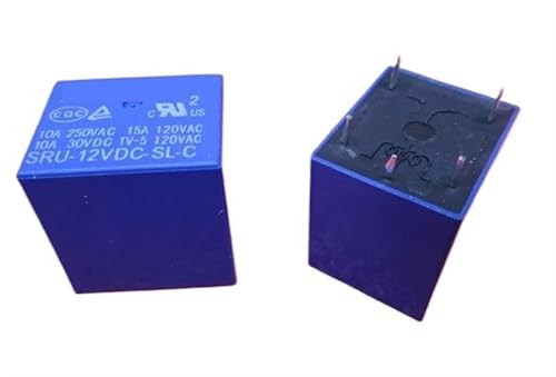 12V relay SRU-12VDC-SL-C SRU-DC12V-SL-C SRU12VDCSLC 12VDC 12V DC12V 10A 250VAC DIP5 JMVLVLOA(50PCS) von JMVLVLOA