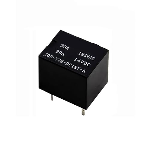 50PCS Normally Open Relay JQC-T78-DC12V-A(4PIN) JQC-T78-DC12V-C(5PIN) 5V/12V/24V 4PIN 5PIN 20A 125VAC JMVLVLOA(JQC-T78-DC12V-C 12V) von JMVLVLOA