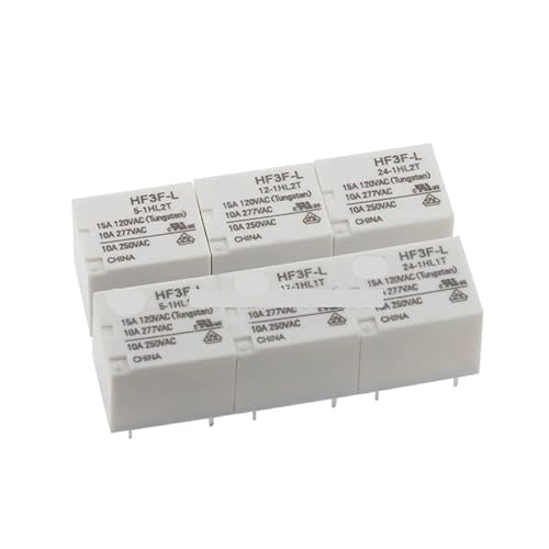 50pcs relay HF3F-L-005-1HL1T HF3F-L-012-1HL1T HF3F-L-024-1HL1T/HL2T 5VDC 12VDC 24VDC 10A 277VAC 4PIN/5PIN JMVLVLOA(HF3F-L-12-1HL2T 5PIN) von JMVLVLOA