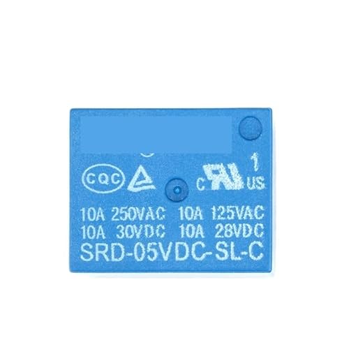 5pcs 5 Pins SRD-05VDC-SL-C 5VDC 10A 250VAC Power relay PCB Type T73-5V SRD-5VDC-SL-C 10A 125VAC JMVLVLOA von JMVLVLOA