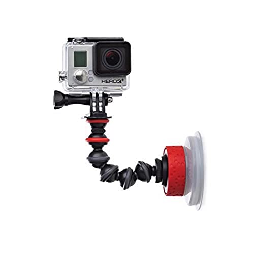 JOBY JB01329-BWW Saugnapf und GorillaPod Arm (für GoPro/Action-Video-Kameras, Saugnapfhalterung für Action Cams, Quick-Twist-Lock für Einfache Einrichtung) schwarz von JOBY