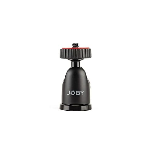 JOBY JB01512-BWW BallHead 1K kompakter Kugelkopf (geeignet für größere Kompaktkameras und CSC-/spiegellose Kameras, Traglast bis zu 1 kg), Schwarz/Charcoal von JOBY