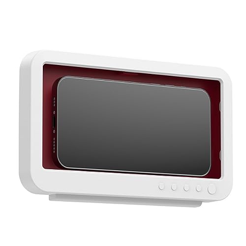 JOCXZI Dusch-Handyhalterung, selbstklebend, Weiß berührbare Anti-Beschlag-Bildschirmhülle, Handyablage für Badezimmer/Küche, mit Flexibler Touchscreen,passend für Smartphone unter 7 Zoll von JOCXZI