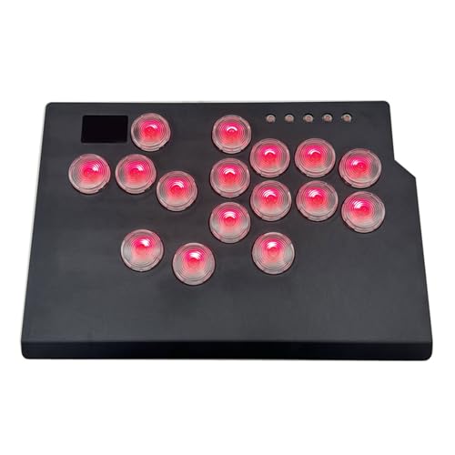 JOERBABU Fight Stick Stick für PC Leverless Controller Stick mit Lichtfunktion von JOERBABU