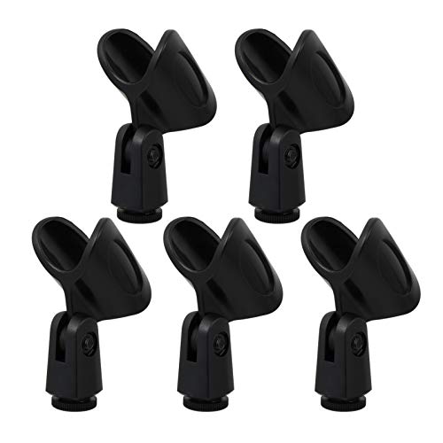 JOINPAYA 1 Satz 5 Stk Mikrofon-clip Mikrofonhalter Clips Halterung Für Mikrofon Desktop-mikrofonständer Mikrofon Verkabelt Ansteckmikrofon Drahtlos Blauer Mikrofonständer Plastik Black von JOINPAYA