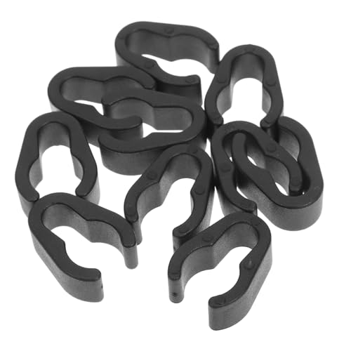 JOINPAYA 10st Mikrofonclip Mikrofonständer Klemme Für Mikrofonkabel Drahthalter Schwarze Mikrofonkabelclips Klemmen Für Mikrofonkabel Clips Zum Sichern Von Kabeln Clip-mikrofon Dj Plastik von JOINPAYA