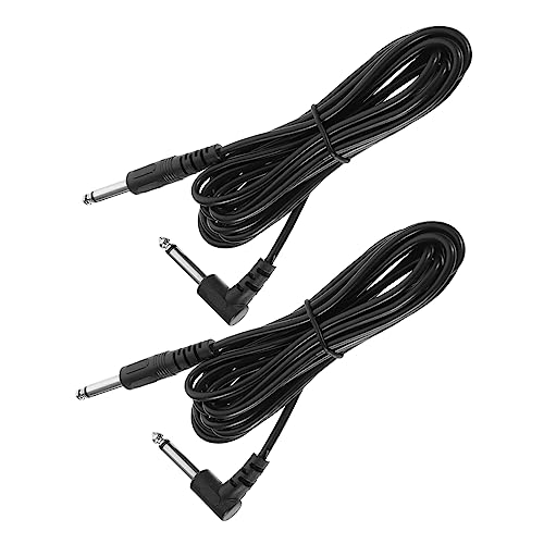 JOINPAYA 2St Gitarrenkabel e bass woofer electric guitars Kabel für gitarre Audiokabel für E-Gitarre lautsprecher Audiokabel liefern Instrumenten-Audio-Adapterkabel Kupferkern Black von JOINPAYA