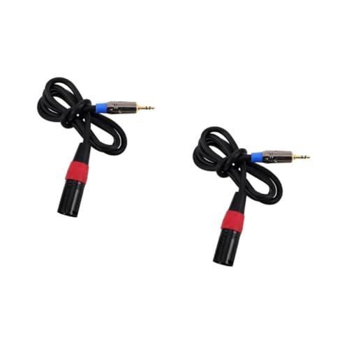 JOINPAYA 2St XLR-Audio-Adapterkabel lautsprecher Hilfskabel Gitarren-Patchkabel kabelgebundenes Mikrofon Audiokabel Mikrofon-Splitter für Kopfhörer Kunststoff und Kupfer von JOINPAYA