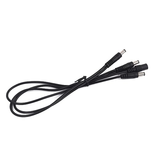 JOINPAYA 3 Effektpedalkabel gitarrenkabel power cable Mehrfachkabel power schnur Kabelsplitter Gänseblümchen-Patchkabel für Gitarren Stromkabel kabel für elektrische gitarre Black von JOINPAYA