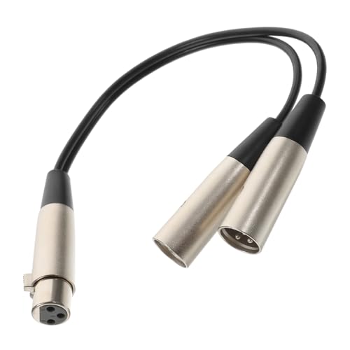 JOINPAYA 3 Xlr-audiokabel Xlr-kabel Xlr-patchkabel Lautsprecherkabel Xlr-y-kabel Mikrofon-splitter Lautsprecheranschlüsse Lautsprechermikrofon Xlr- Sauerstofffreies Kupfer Silver von JOINPAYA