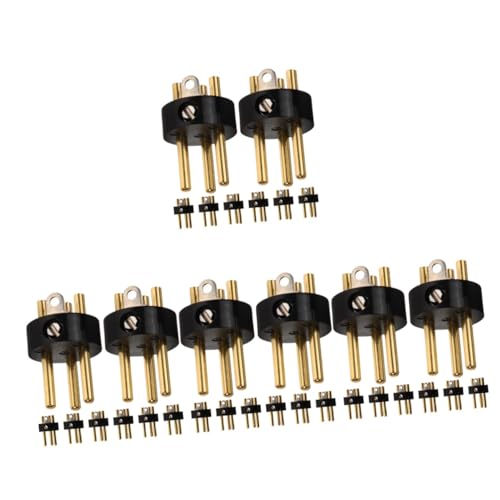 JOINPAYA 4 Sätze Dreipoliger Xlr-stecker Dreiadriger Xlr- Audio-umwandlungskopf Lautsprecheranschlüsse Mikrofon-audio-adapter Mikrofon-audiostecker Black Metall 8 Stück * 4 von JOINPAYA