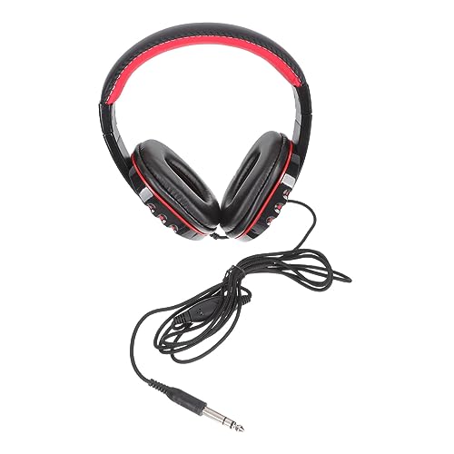 JOINPAYA E-Piano-Kopfhörer Studio-Kopfhörer kopfhörer bass elektronisches Schlagzeug e-Drum Audio-Kopfhörer Profi-Kopfhörer kabelgebundenes Aufnahme-Headset 6,5-mm-Kopfhörer Schwamm rot von JOINPAYA