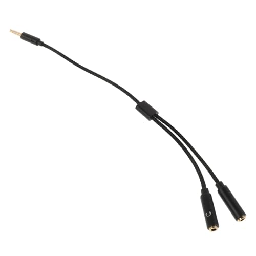 JOINPAYA Headset-adapterkabel Mikrofonkabel Audiogerätekabel Splitter Für Kopfhörerkabel Kopfhörer Splitter Mikrofon-splitter Für Kopfhörer Usb-zu-audio-buchsen-konverter Nylon Black von JOINPAYA